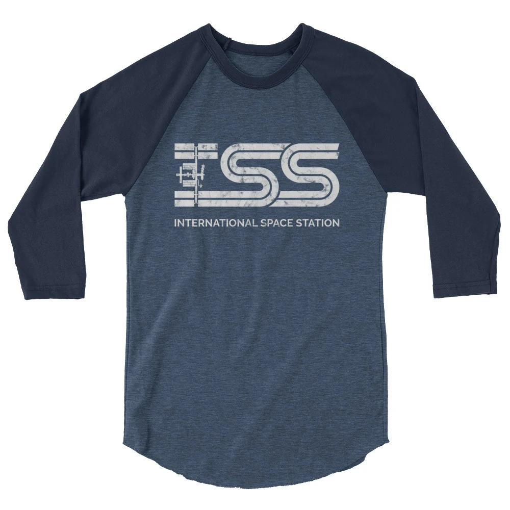 ISS Unisex 3/4 sleeve raglan shirt - Image 2