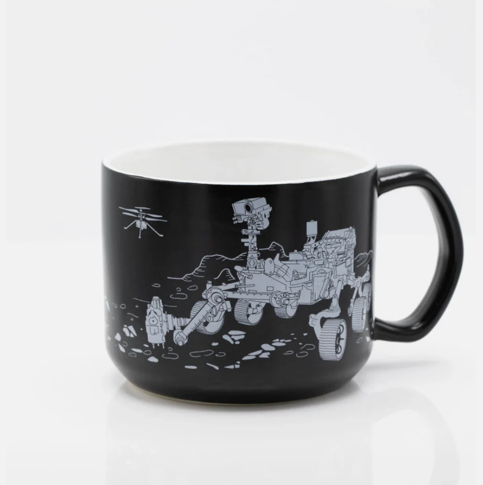 Mars Perseverance Black Matte Mug - Image 2