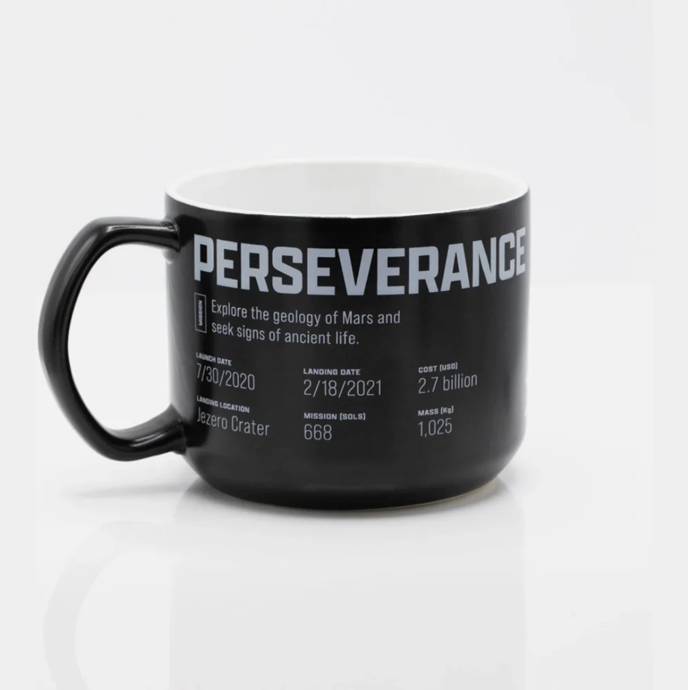 Mars Perseverance Black Matte Mug - Image 3