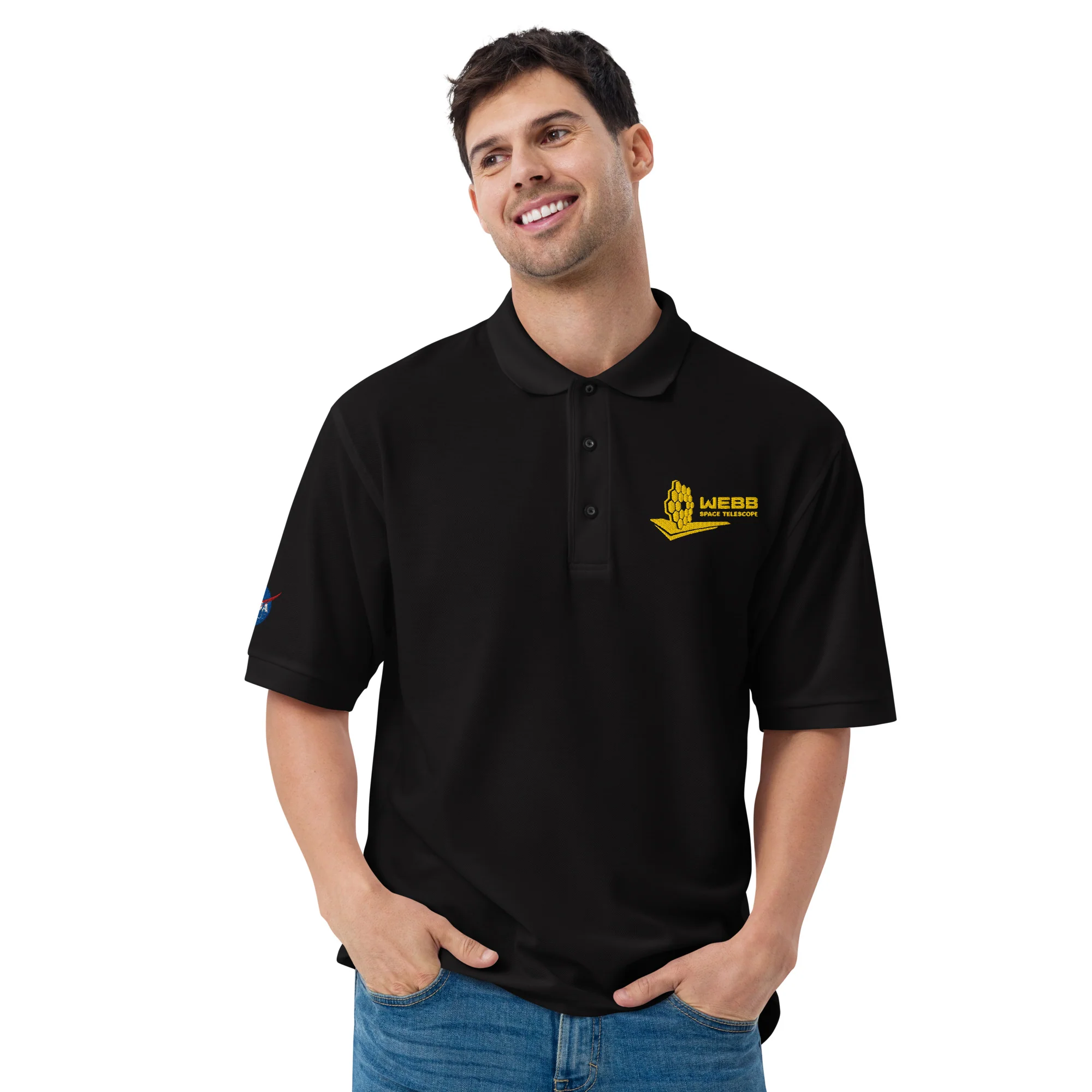 Men's James Webb Premium Polo - Image 6