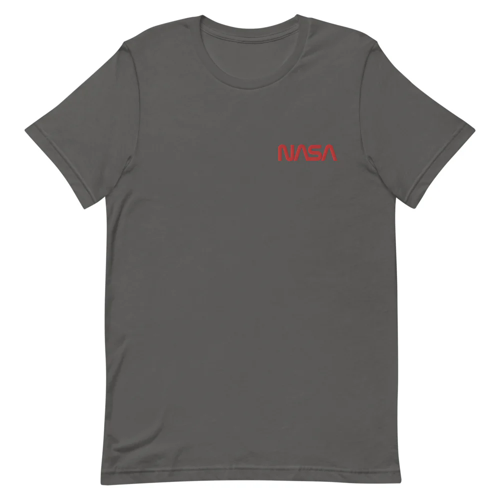 NASA Worm Embroidered  Unisex T-Shirt - Image 6