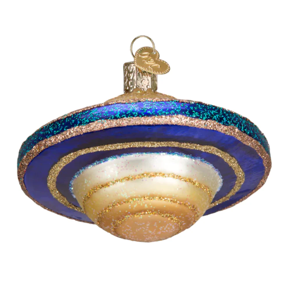 Saturn Glass Ornament - Image 3