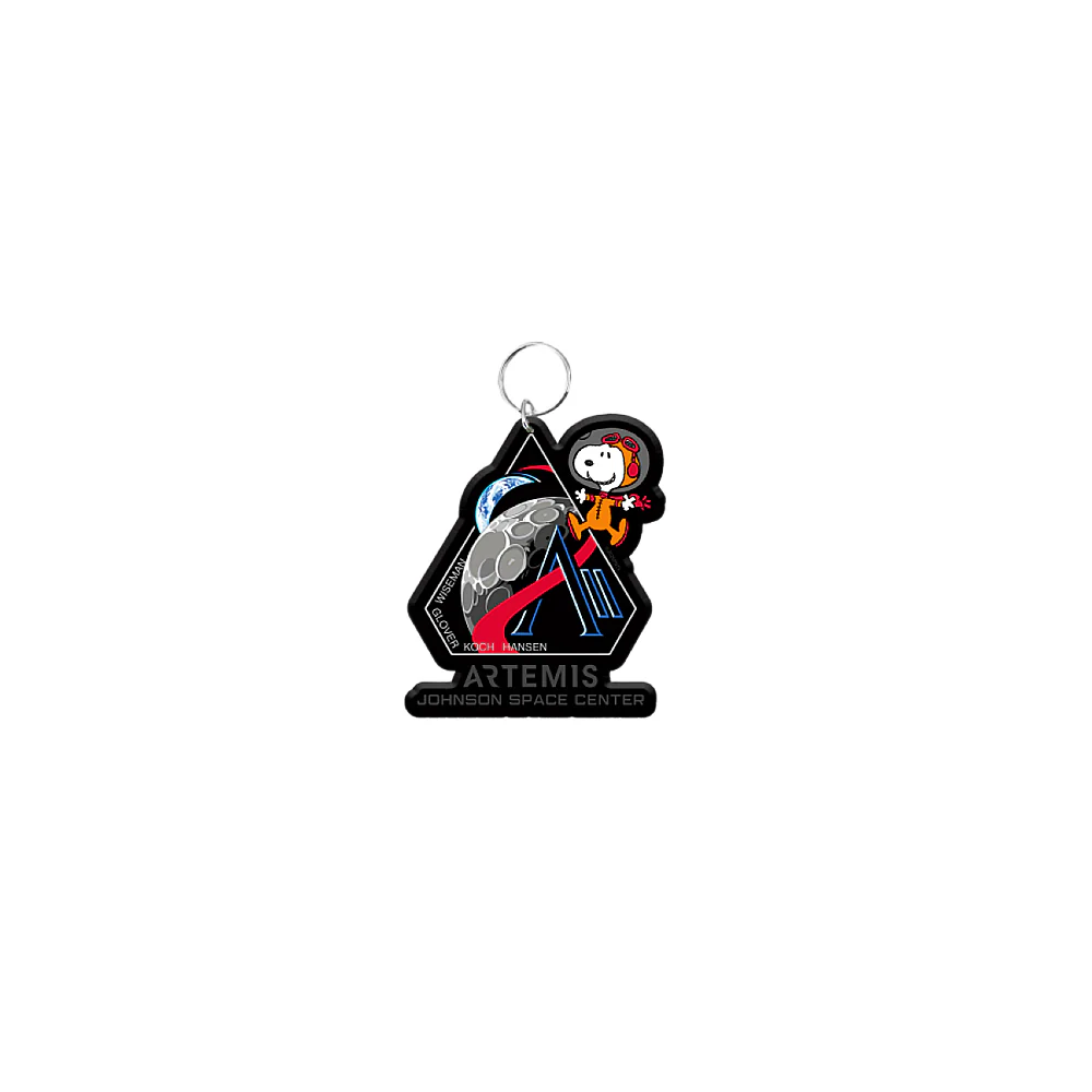 Snoopy Artemis II Keychain